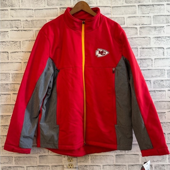 NFL Other - NWT! Men’s Kansas City Chiefs red full zip fleece lined jacket Size Large